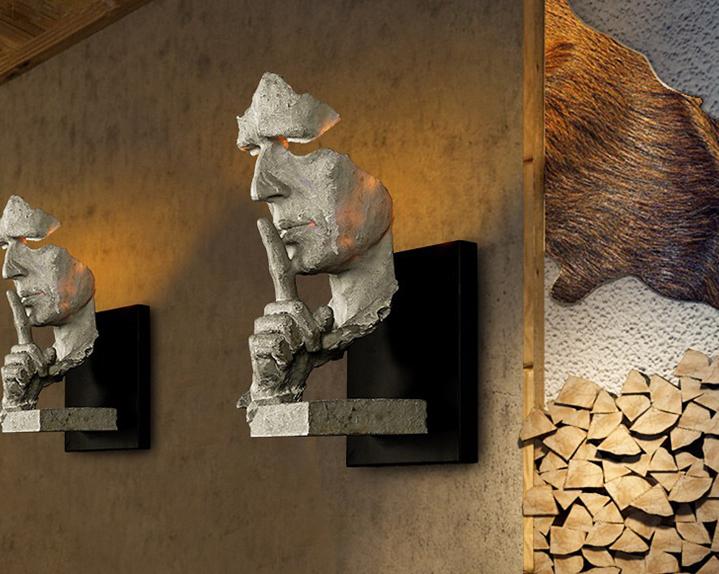 Луна, павлин и горилла.</p>
<p>Необычные настенные светильники с Aliexpress